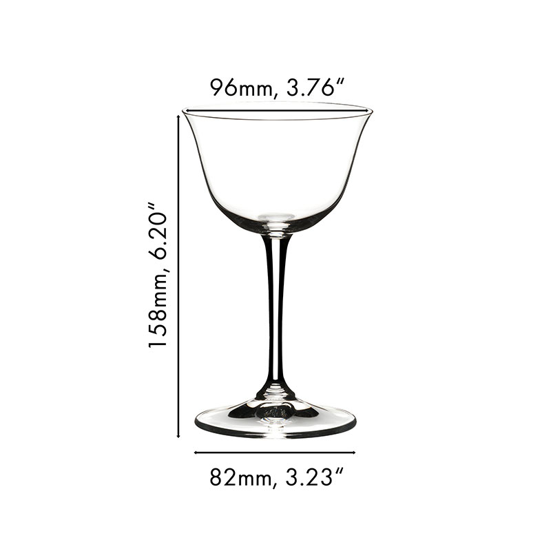 Optic Set of 2 Sour Glasses, 217ml, Clear-3