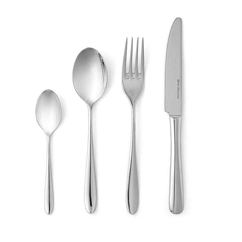 Royal Doulton 16 Piece Cutlery Set, Silver-0