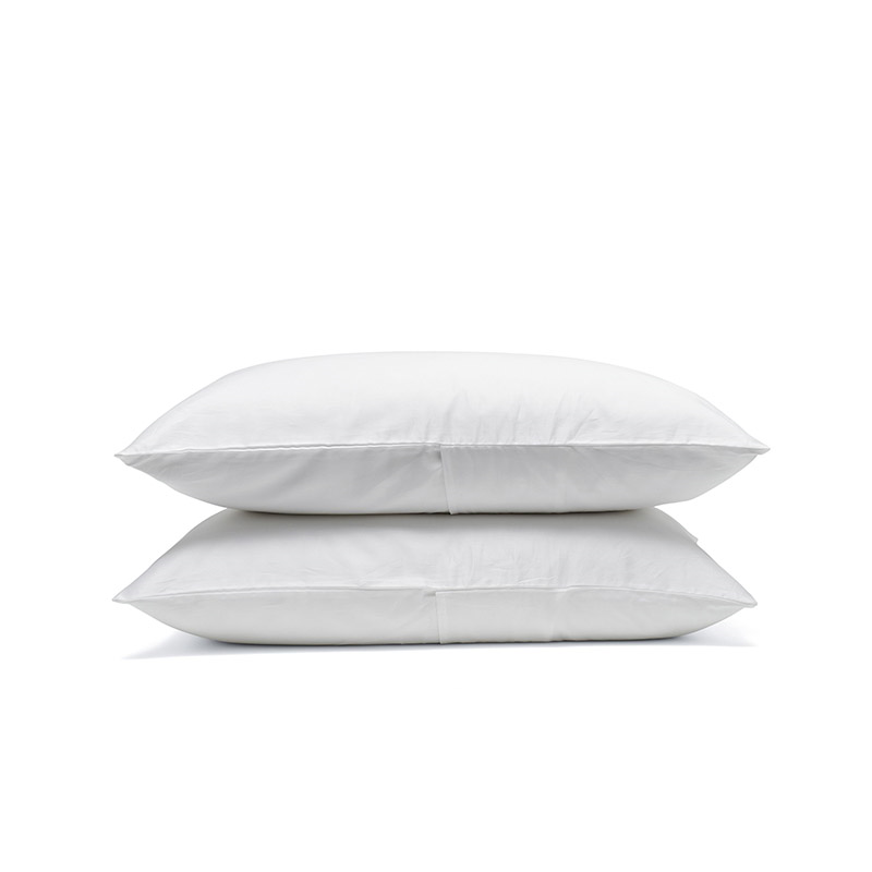 Luxe Cotton Pair of Standard Pillowcases, Snow-2