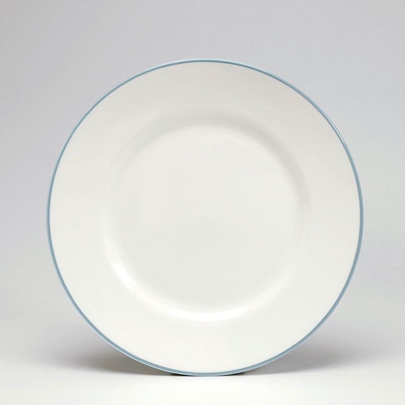 Dessert Plate, D21cm, Duck Egg Rim-0