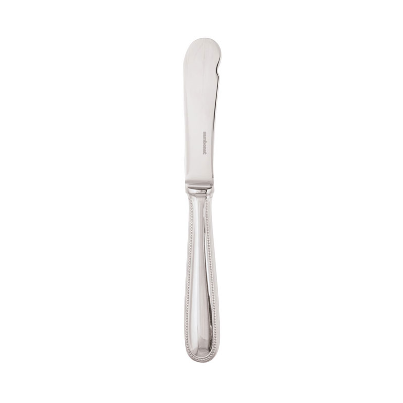 Perles Butter knife with hollow handle, silver plate-1