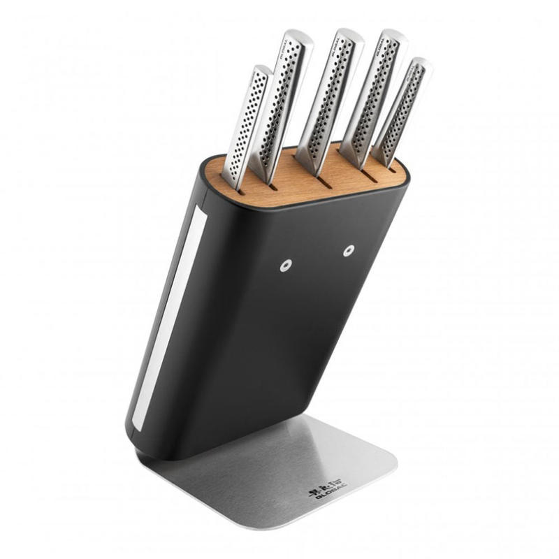 Ukon 6 Piece Knife Block Set, Silver-0