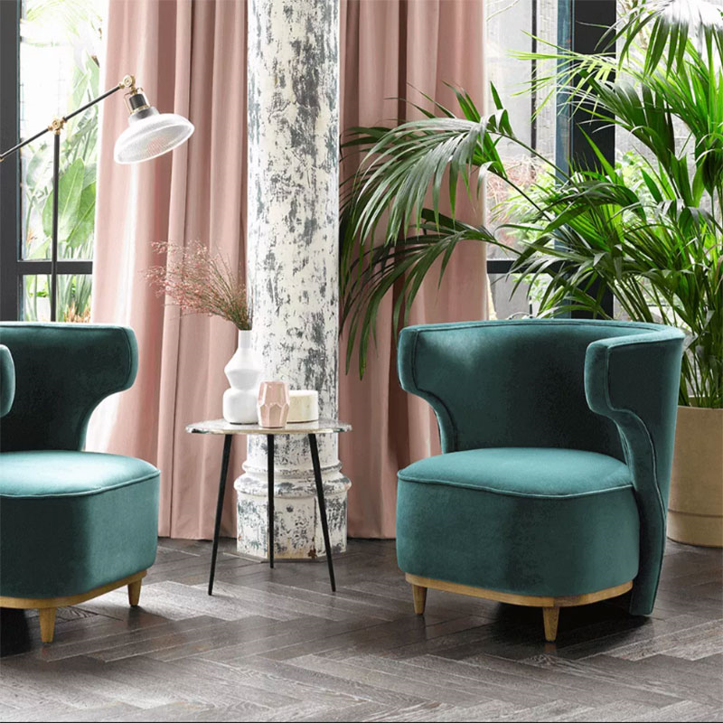 Edie Armchair, Deep Turquoise-1