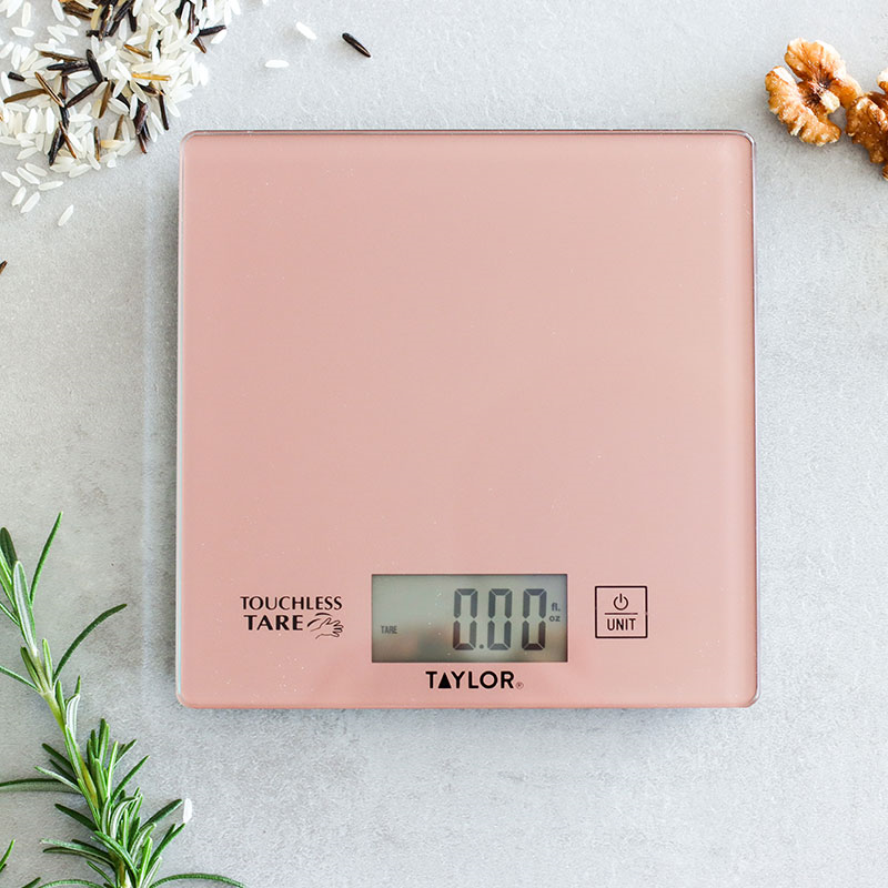 Weighing and Measuring Scale Set, Rose Gold-4