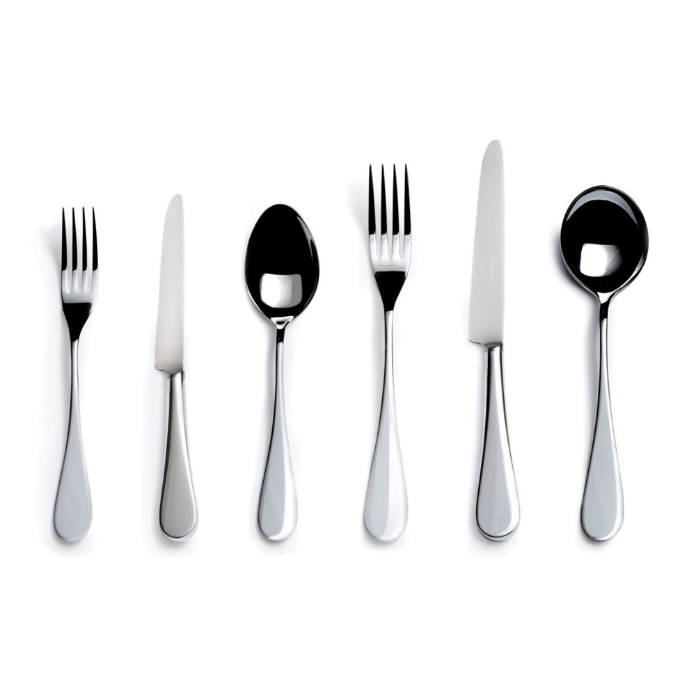 English 6 piece place setting, stainless steel-0