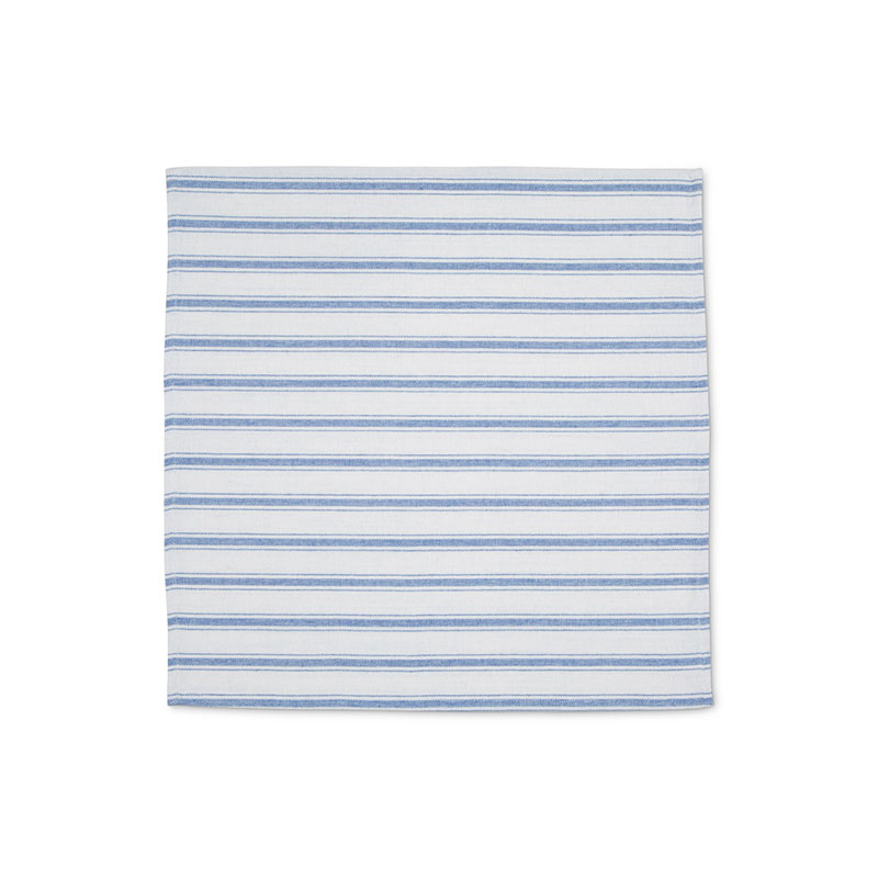 Stripe Set of 6 Napkins, W45 x L45cm, Cornflower Blue-4