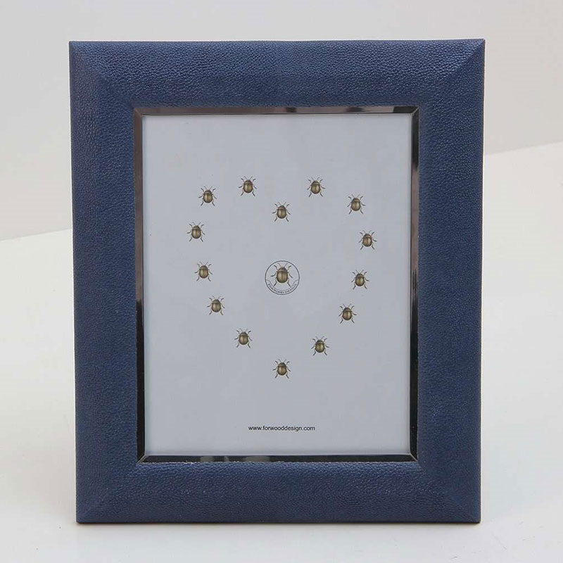 Photo Frames, Bella, Shagreen, Nile Blue, Small, 7 x 5"-2