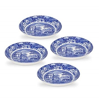 Blue Italian Set of 4 pasta bowls, 23cm-2