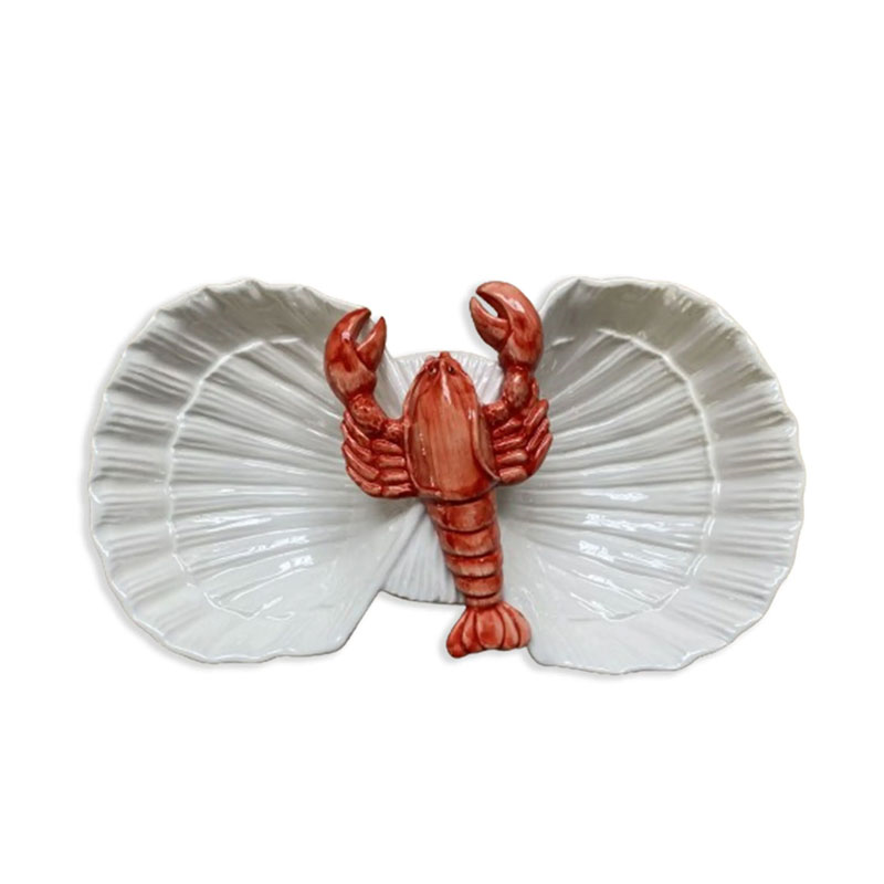 The Lobster Plate, L27 x W16cm, White-0