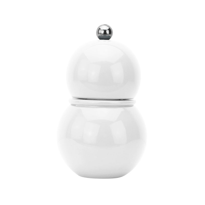 Bobbin Salt & Pepper Mill, 12cm, White-0