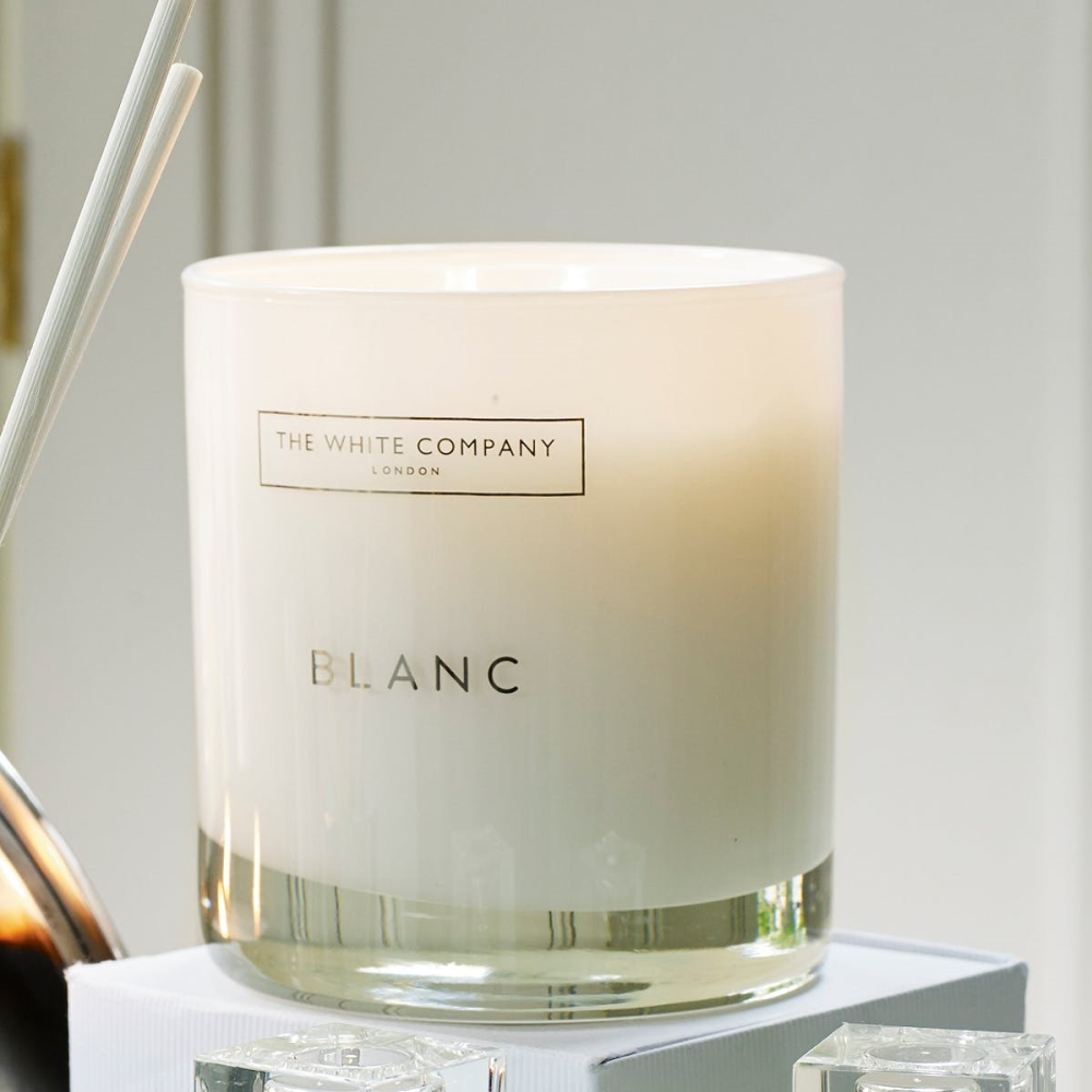 Blanc 2-wick candle, H9.5cm-0