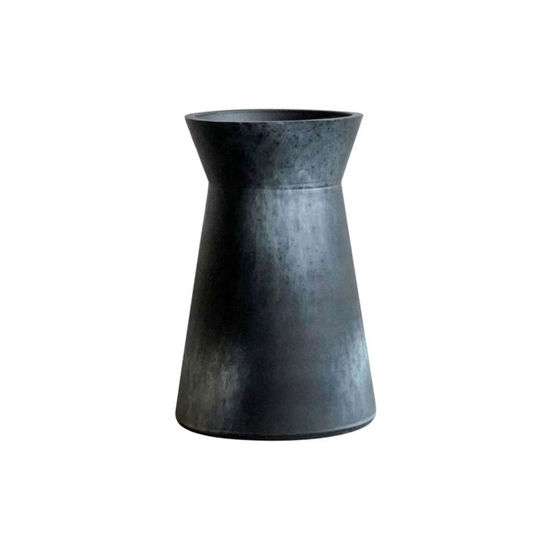 Kew Eclectic Orangery Handthrown Vase, D30cm, Basalt-2