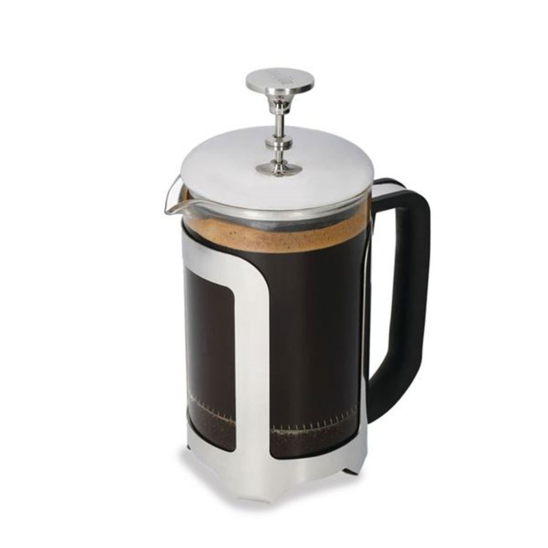 Roma Stainless Steel Cafetière, 6 Cup, Silver-0