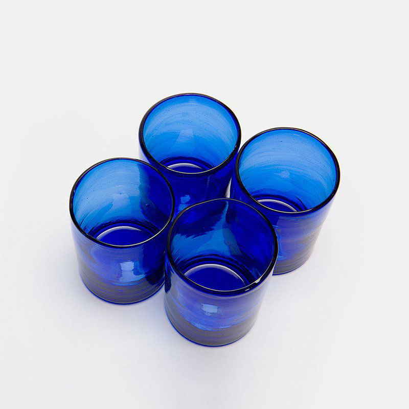 Zomi Set of 4 Tumblers, H10.5cm, Dark Blue-2