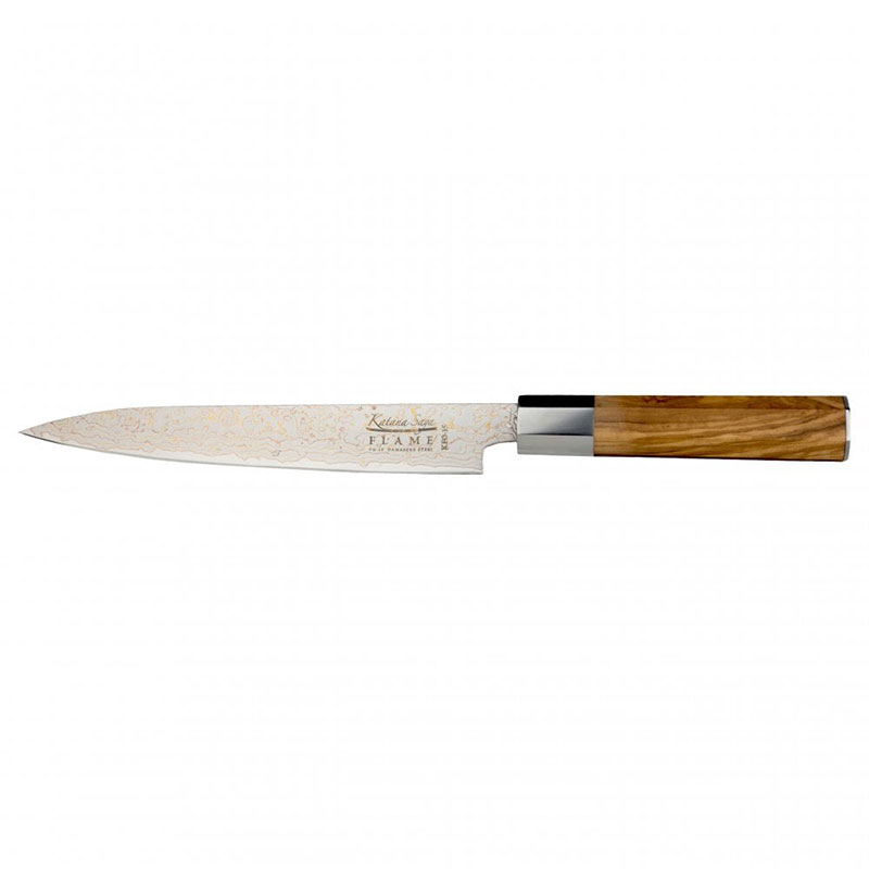 Flame Carving Knife, 20cm, Olive Wood-0