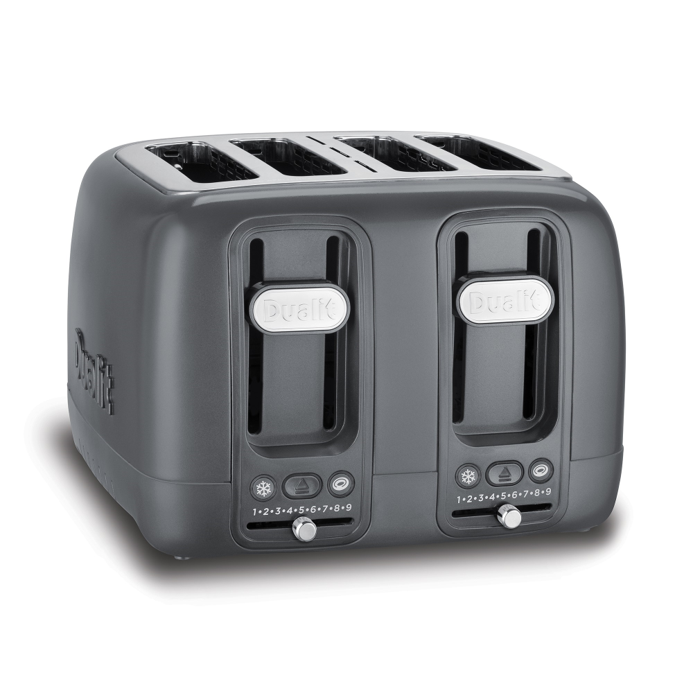 Domus 4 slot toaster, Grey-2