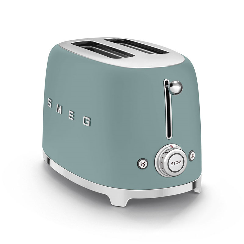 50's Style 2 Slot Toaster, Emerald Green-2