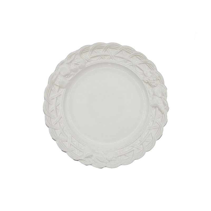 Tutti Frutti Set of 4 Dinner Plates, D26cm, White-2