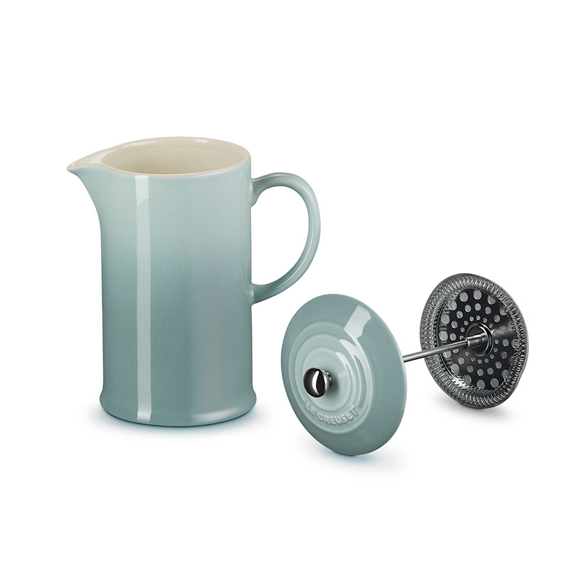 Stoneware Cafetière, 1L, Sea Salt-4