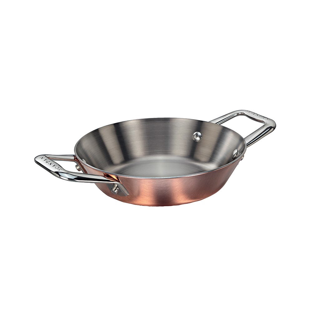 Maitre D' Mini paella pan, D16cm, Copper And Stainless Steel-0