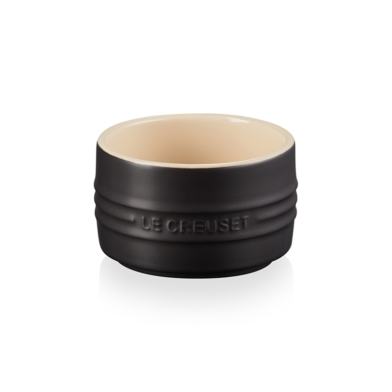 Stoneware Stackable ramekin, 8cm - 200ml, Satin Black-0