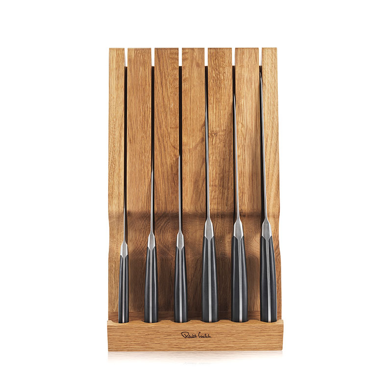 Professional 7 Piece Knife Block Set, Oak-4