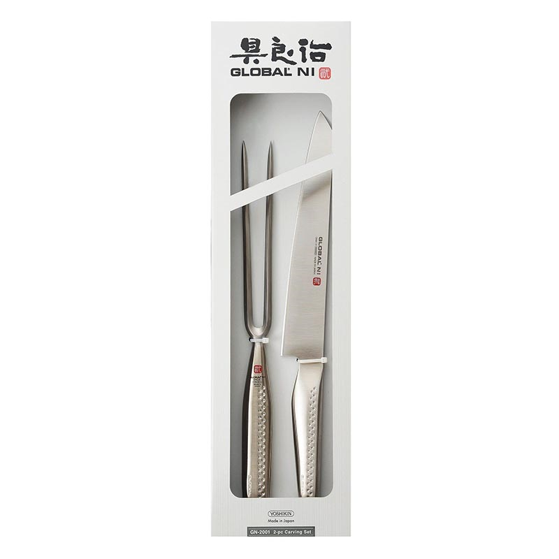 Ni 2 Piece Carving Set, Silver-0