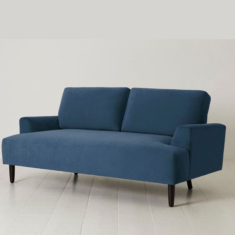 Model 05 2 Seater Velvet Sofa, Teal-2