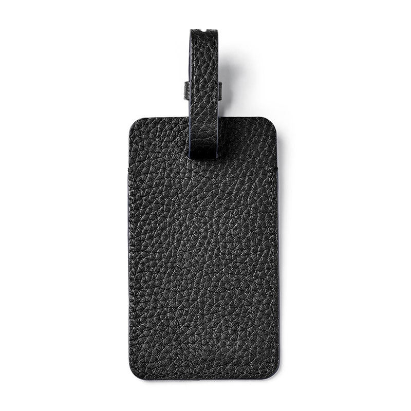 Luggage Tag, H11.5 x W6.5cm, Black Pebble-2