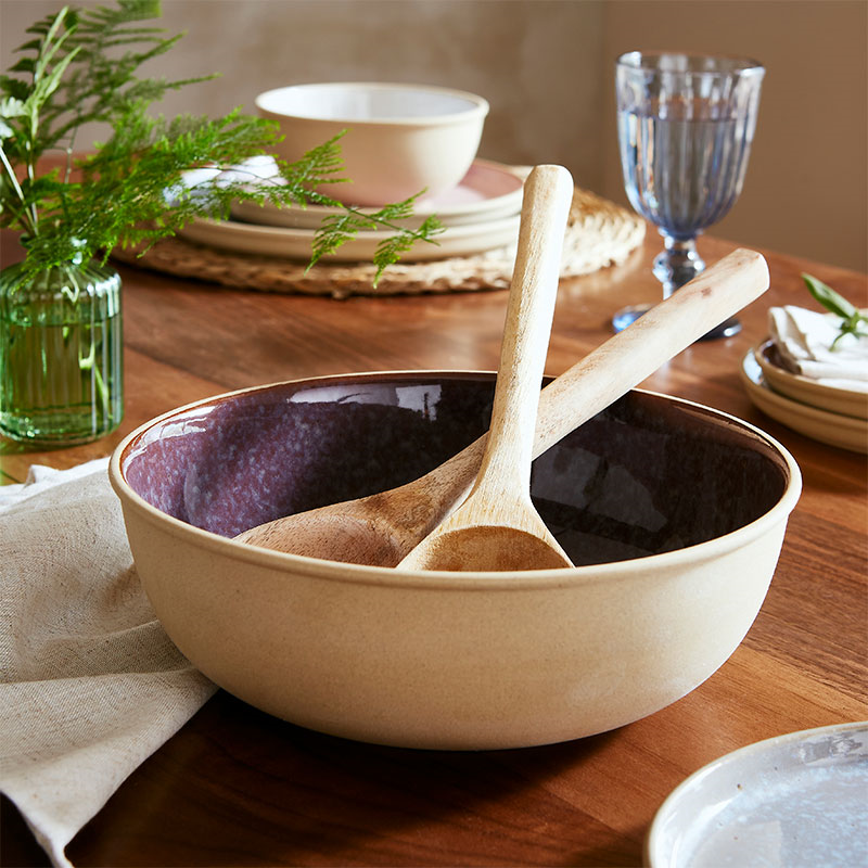 Minerals Serving Bowl, D24.5cm, Amethyst-0