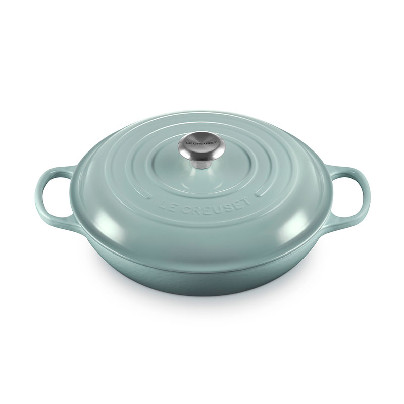 Cast Iron Shallow Casserole, 30cm, Sea Salt-0