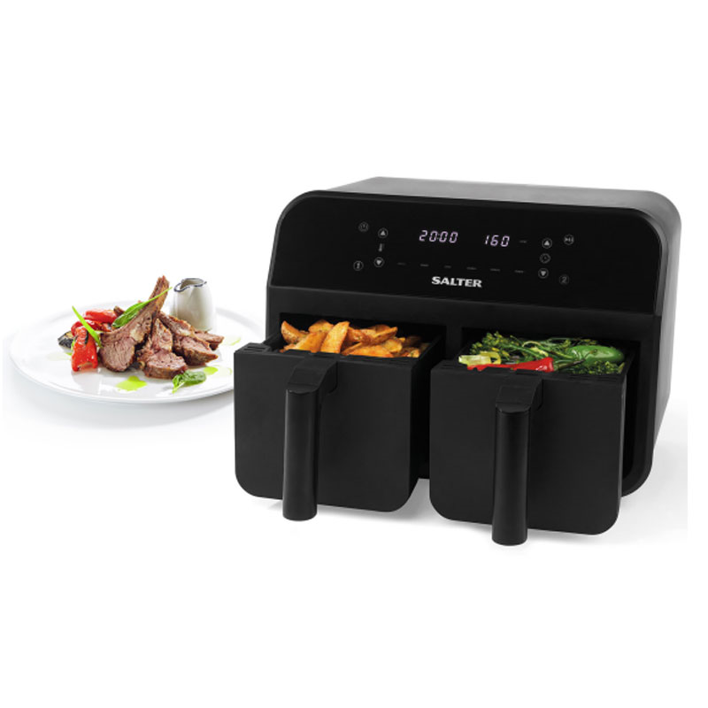 Dual Pro Air Fryer, 7.4L, Black-1