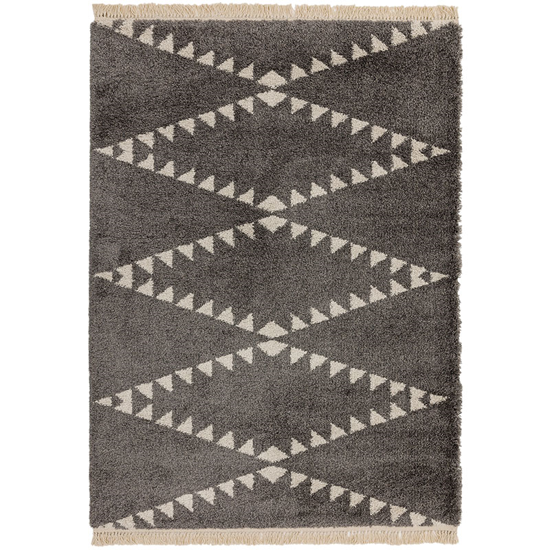 Rocco berber style rug, 200 x 290cm, Charcoal-0