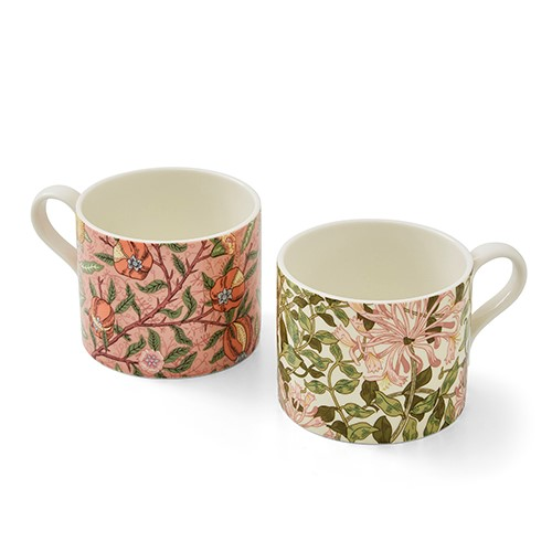 Morris & Co Set of 2 Mugs, 340ml, Fruit and Honeysuckle-0