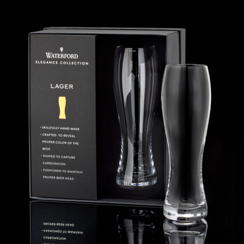 Elegance wine story Pair of lager glasses-1