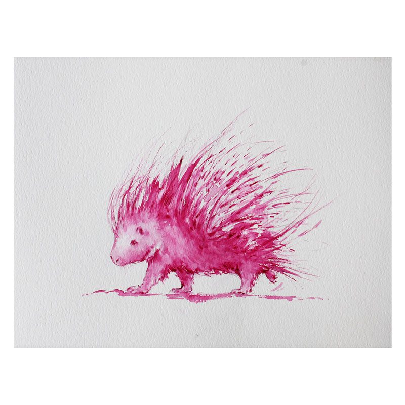 Pink Spikes Framed Print-0