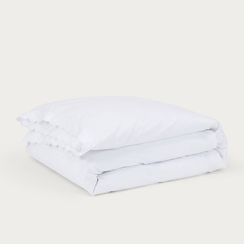 Madalena Super King Duvet Cover, White-1