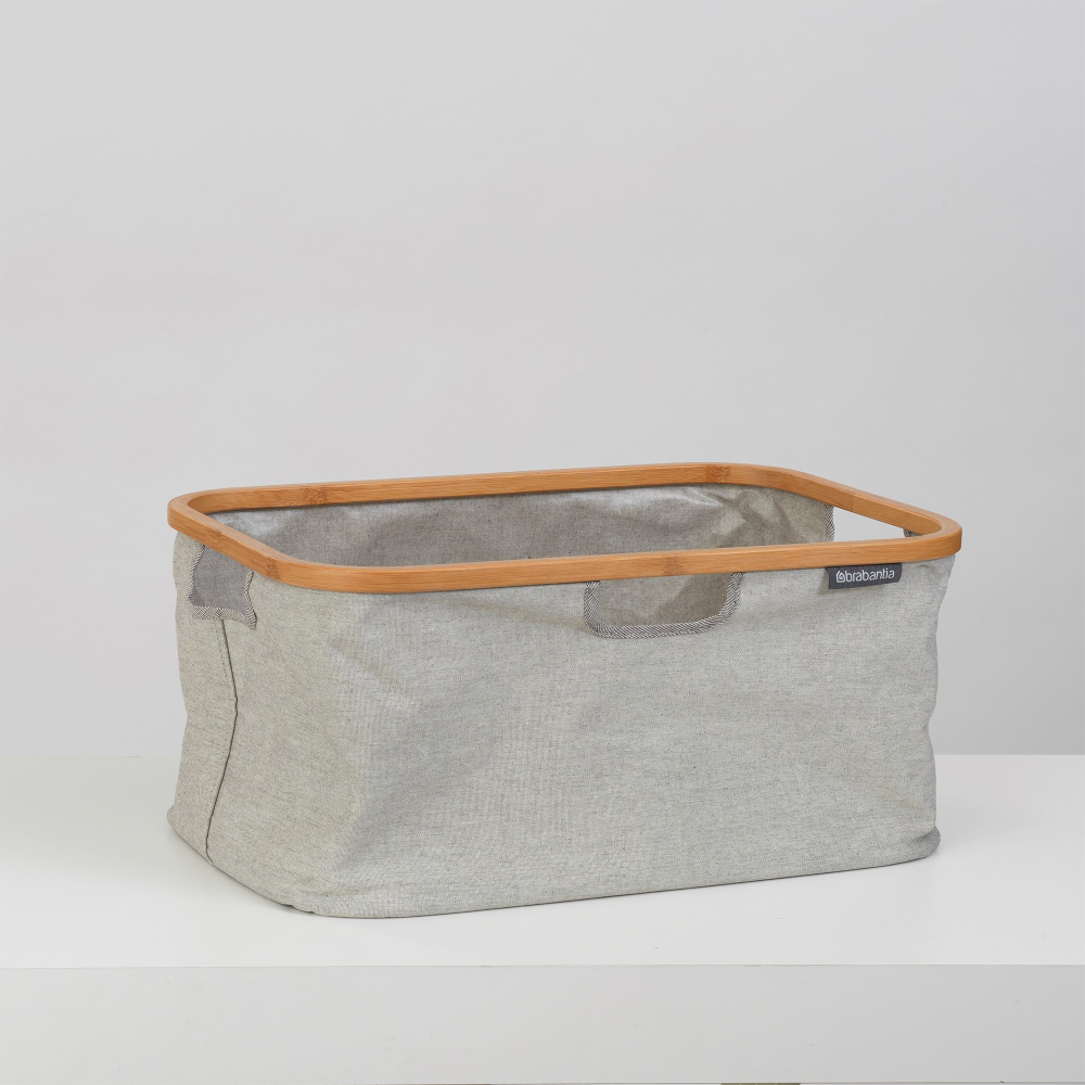 Foldable Laundry Basket, 40 Litre, Grey-10