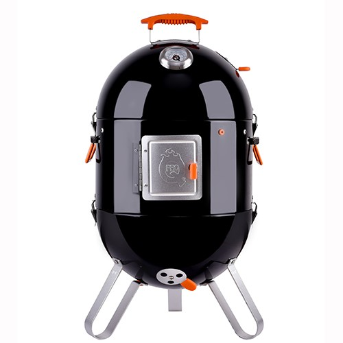 Frontier V4 Charcoal BBQ Smoker, 43cm, Black-1