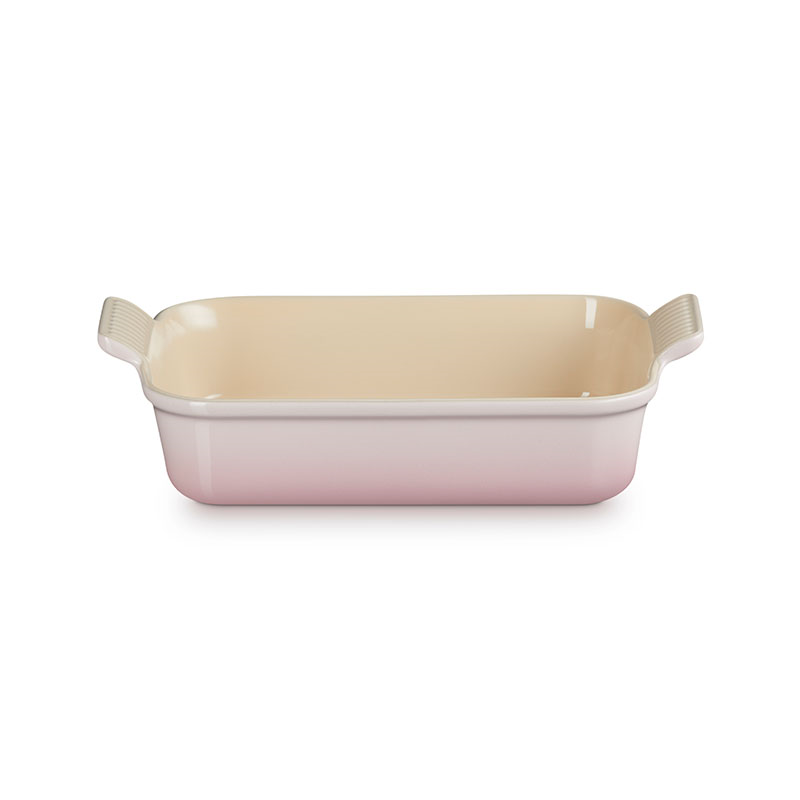 Stoneware Heritage Rectangular Dish, 26cm, Shell Pink-1