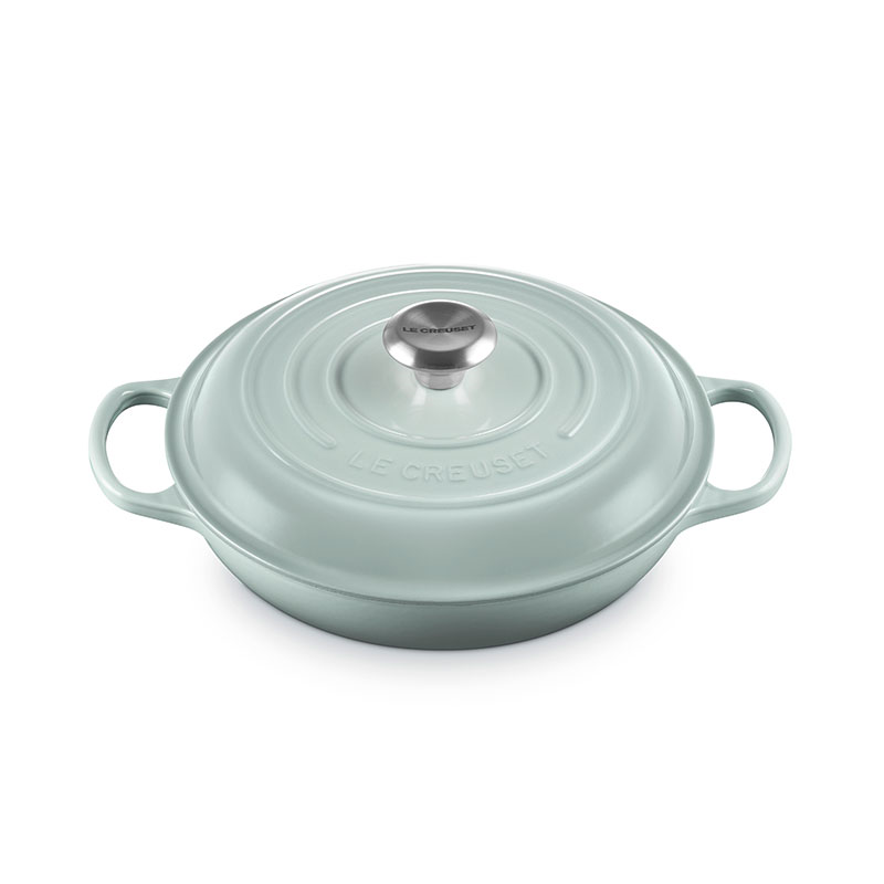 Cast Iron Shallow Casserole, 26cm, Sea Salt-0