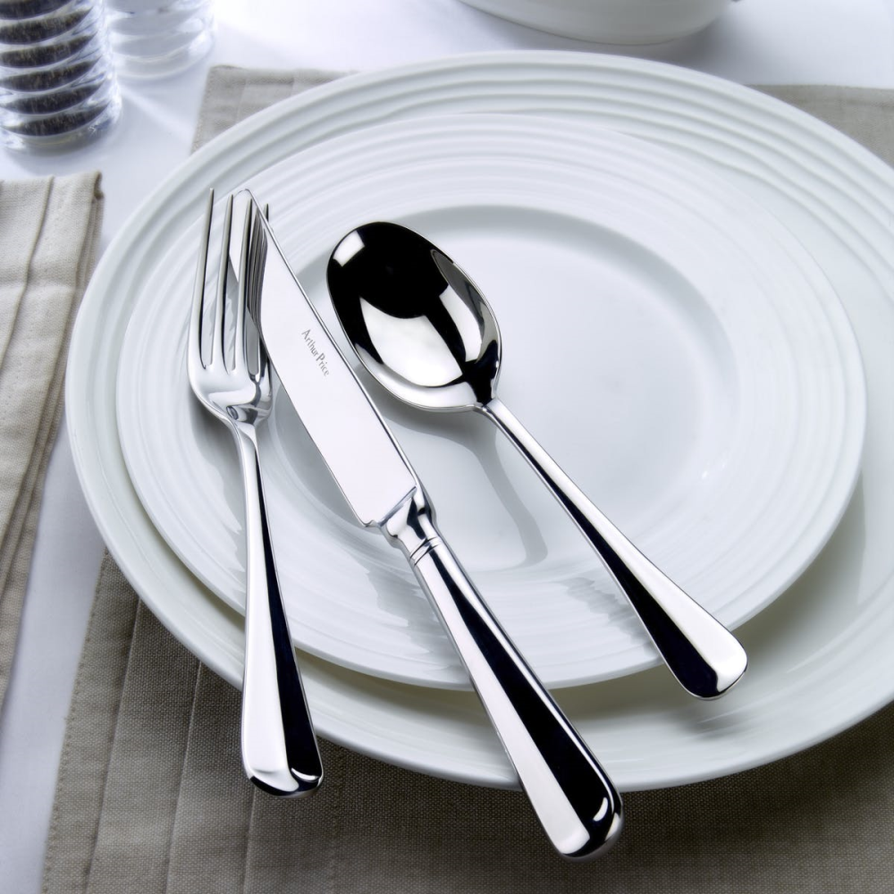 Rattail 7 piece place setting, Stainless Steel-1