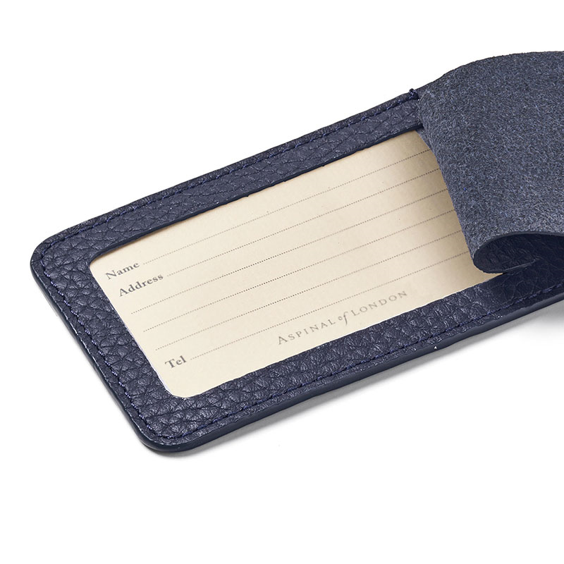 Luggage Tag, H11.5 x W6.5cm, NavyPebble-3