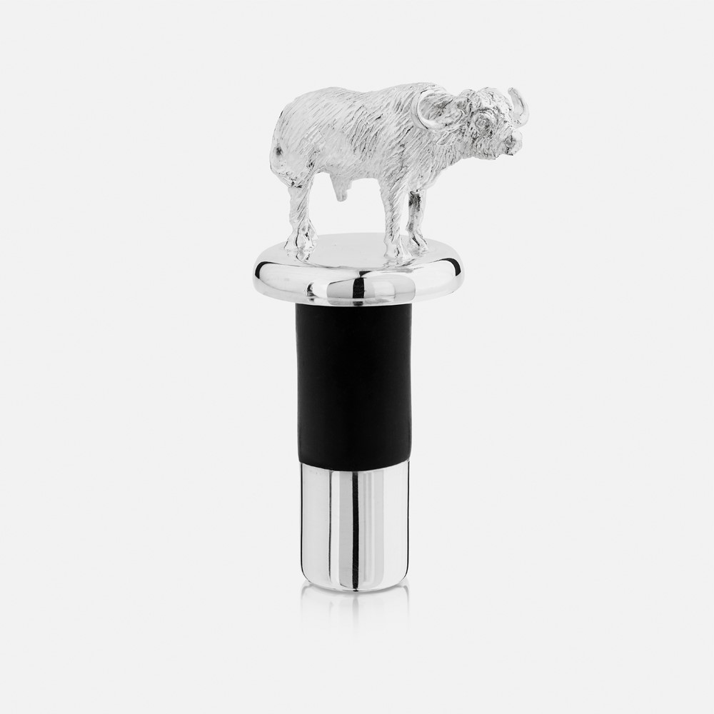 The Highland Safari Collection Stopper, D5 x H8cm, Buffalo-0