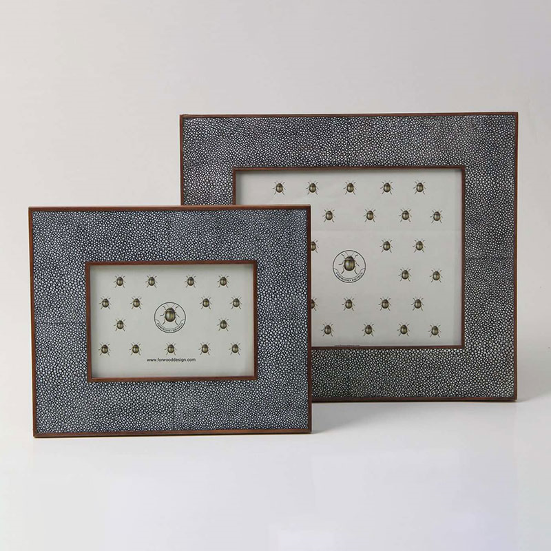 Classic Photo  Frame, 10 x 8", Charcoal Shagreen-1