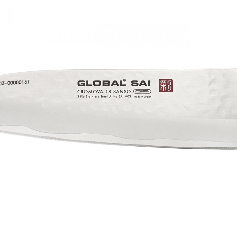 Sai Santoku Knife, 13.5cm, Silver-1