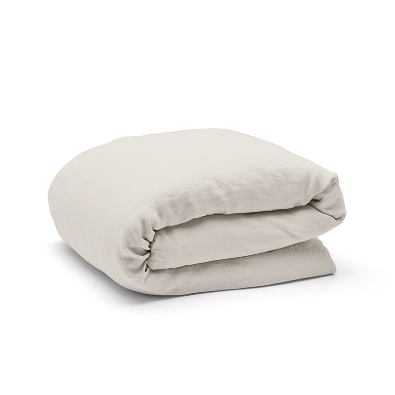 Linen Double Duvet Cover, Clay-4