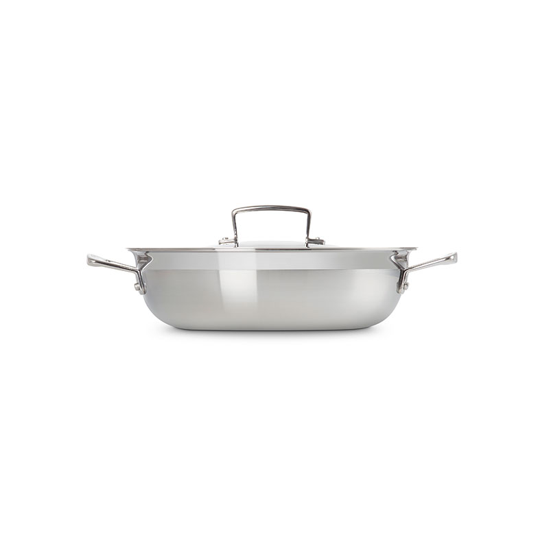 Classic 3-ply Shallow Casserole, 26cm, Stainless Steel-2