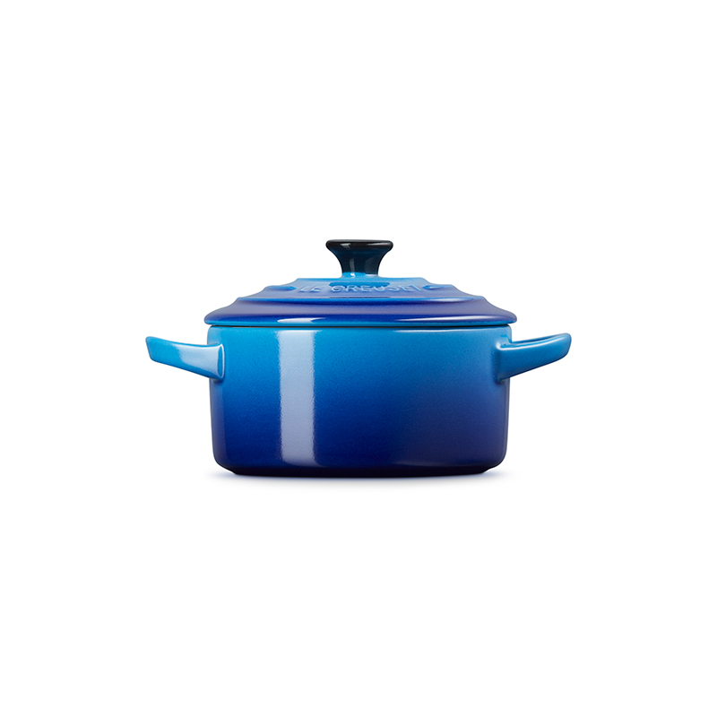 Stoneware Petite Round Casserole, 10cm, Azure-4