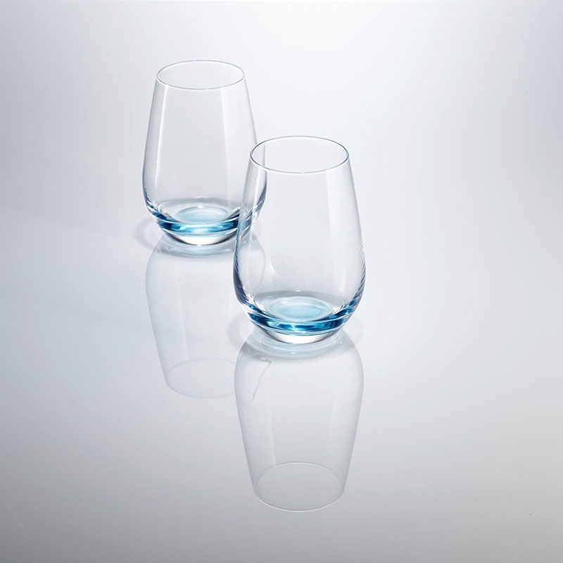 Vina Touch Set of 6 Crystal Tumblers, 385ml, Blue-1